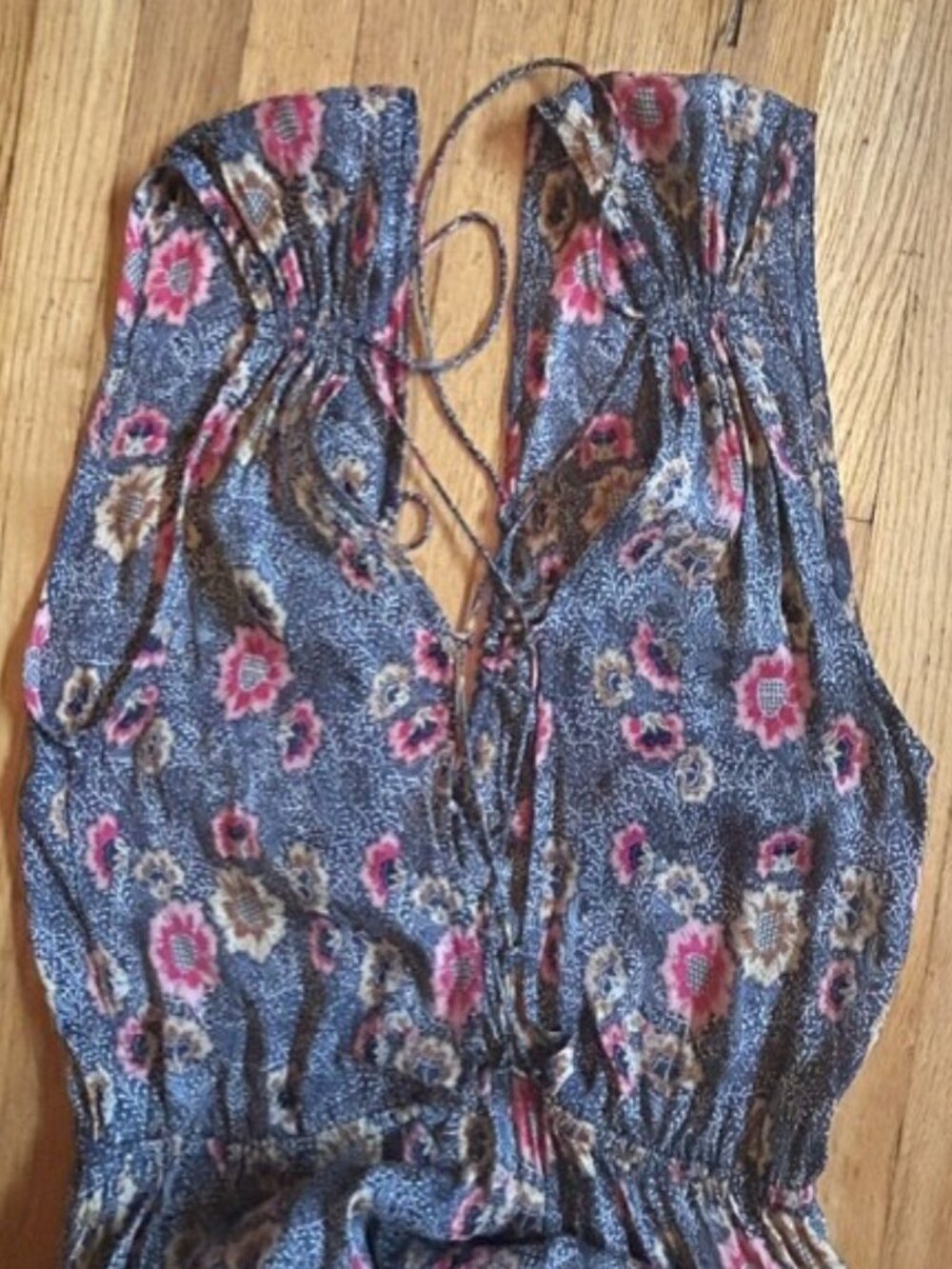 Isabel Marant Étoile Floral Silk Sleeveless Dress Size 36 - Picture 5 of 8